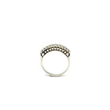White gold ring with diamonds