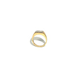 Gold ring with diamonds
