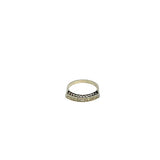 White gold ring with diamonds
