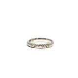 White gold ring with diamonds