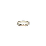 White gold ring with diamonds