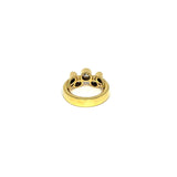 Gold ring with CZ stones