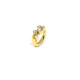 Gold ring with CZ stones