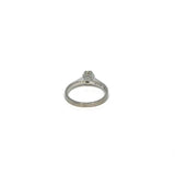 White gold ring with diamond