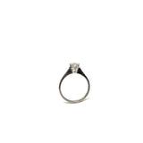 White gold ring with diamond