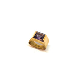 Red gold ring with Amethyst
