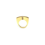 Guldring med diamanter