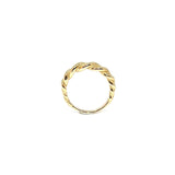 Guldring med snurrdesign