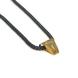 Halsband med guld hänge