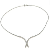 Vitgulds halsband med stenar