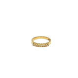 Guldring med diamanter