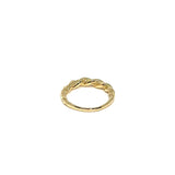 Guldring med snurrdesign