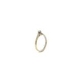Vitgulds ring med liten diamant