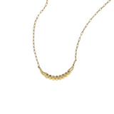 Guldhalsband med stenar