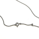 Vitgulds halsband med hänge hjärta