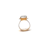Ring med fyrkantig bergkristall