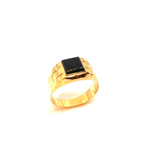 Ring med svart onyx